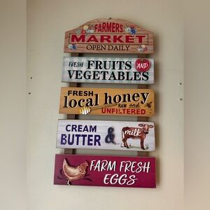 The Pioneer Woman Red and Yellow Art & Decals Wall Decor